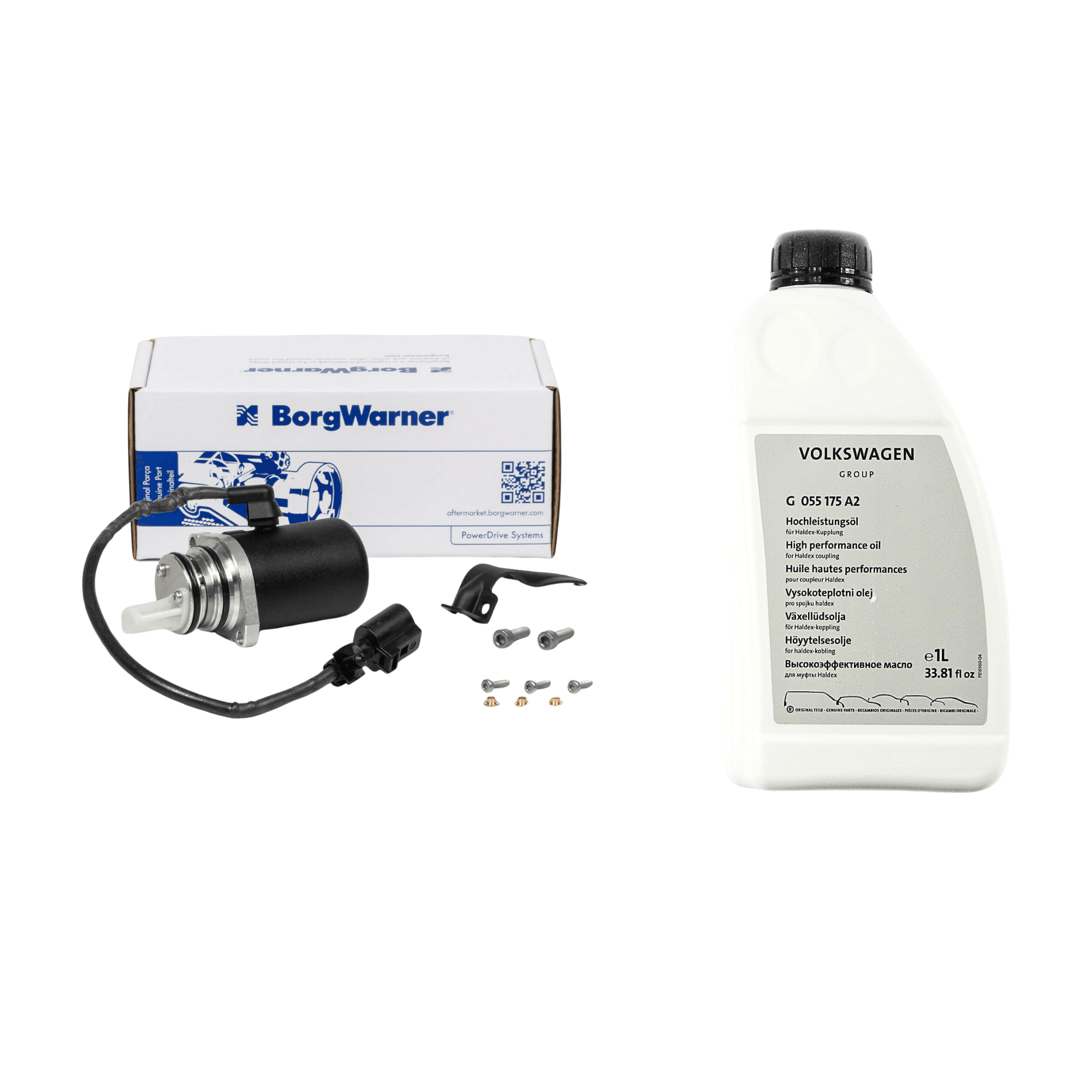 02W598549A AWD pump and VW oil set for VW Transporter and Capmobil Haldex  system