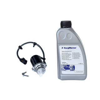 0AV598549A pump and oil 2nd generation kit for Haldex BorgWarner pump filter and oil set 0AV598549A Haldex pump and high perfomance oil 2nd generation kit for Audi VW Golf Seat Skoda Haldex